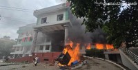 कांग्रेस केन्द्रीय कार्यलयमा आगजनी