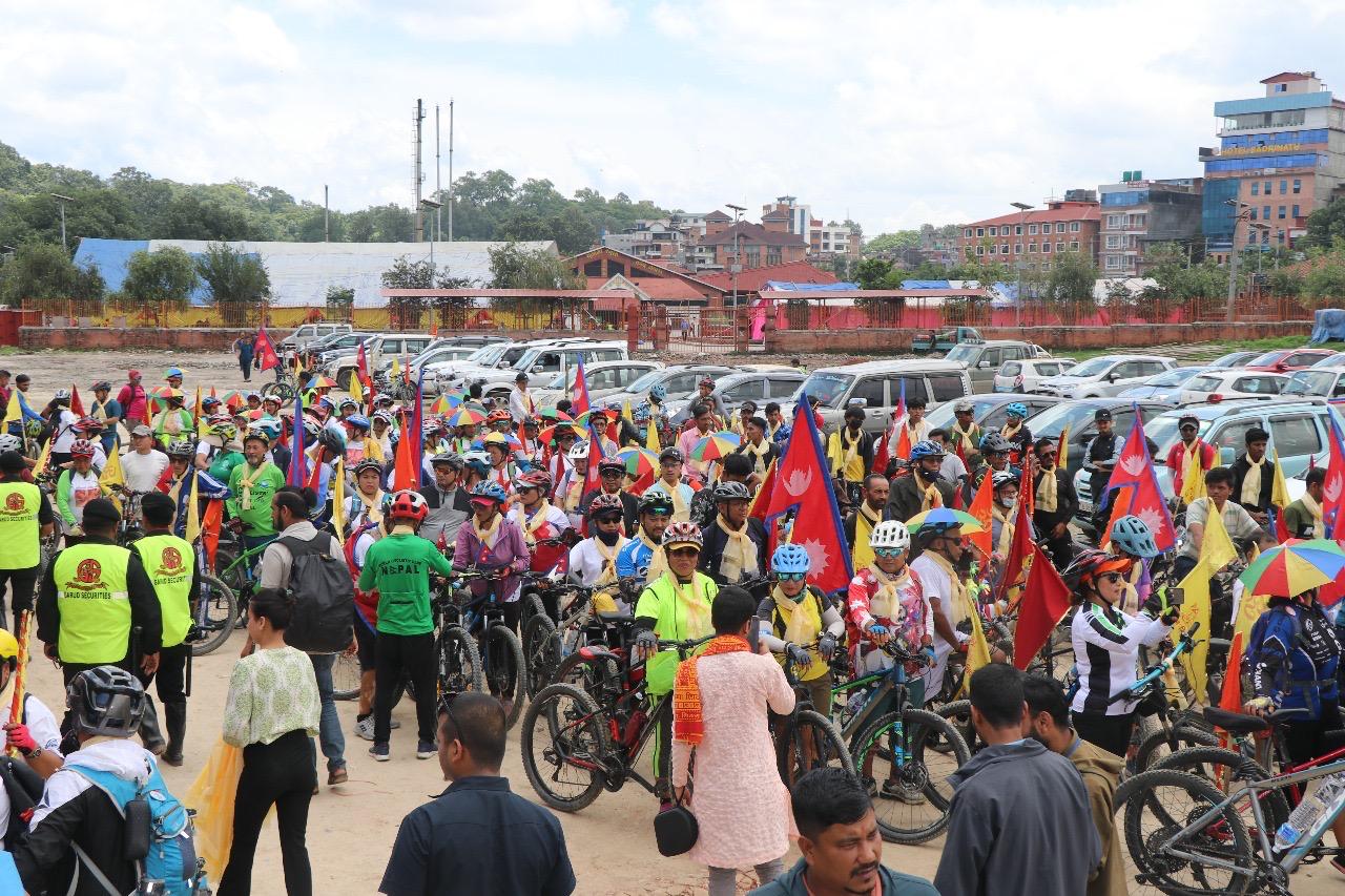 मानवसेवा फाउण्डेशनले धार्मिक तथा सामाजिक सद्भावकालागि साइकल र्याली गर्ने