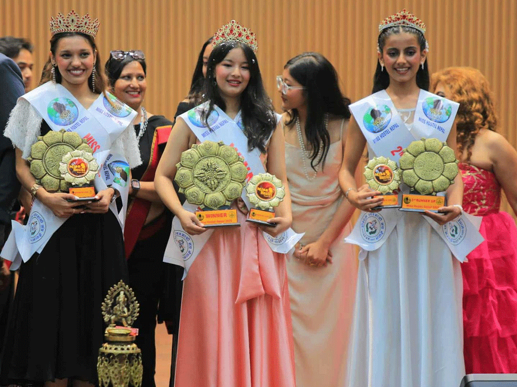 मिस होस्टल नेपाल-२०२५ को उपाधि श्रेष्ठलाई