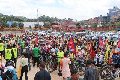 मानवसेवा फाउण्डेशनले धार्मिक तथा सामाजिक सद्भावकालागि साइकल र्याली गर्ने