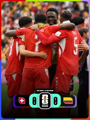 स्विट्जरल्यान्ड क्वाटरफाइनलमा, अब अर्जेन्टिनासँग भिड्ने
