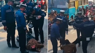 व्यक्तिमाथि निर्घात कुटपिट गर्ने चार प्रहरीको जिम्मेवारी खोस्दै छानबिन सुरु