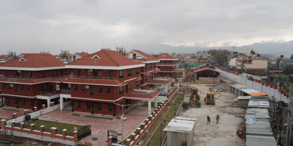ललितपुर महानगरपालिका–१८ भैँसीपाटीको सैँबुमा निर्माणाधिन मन्त्री आवास