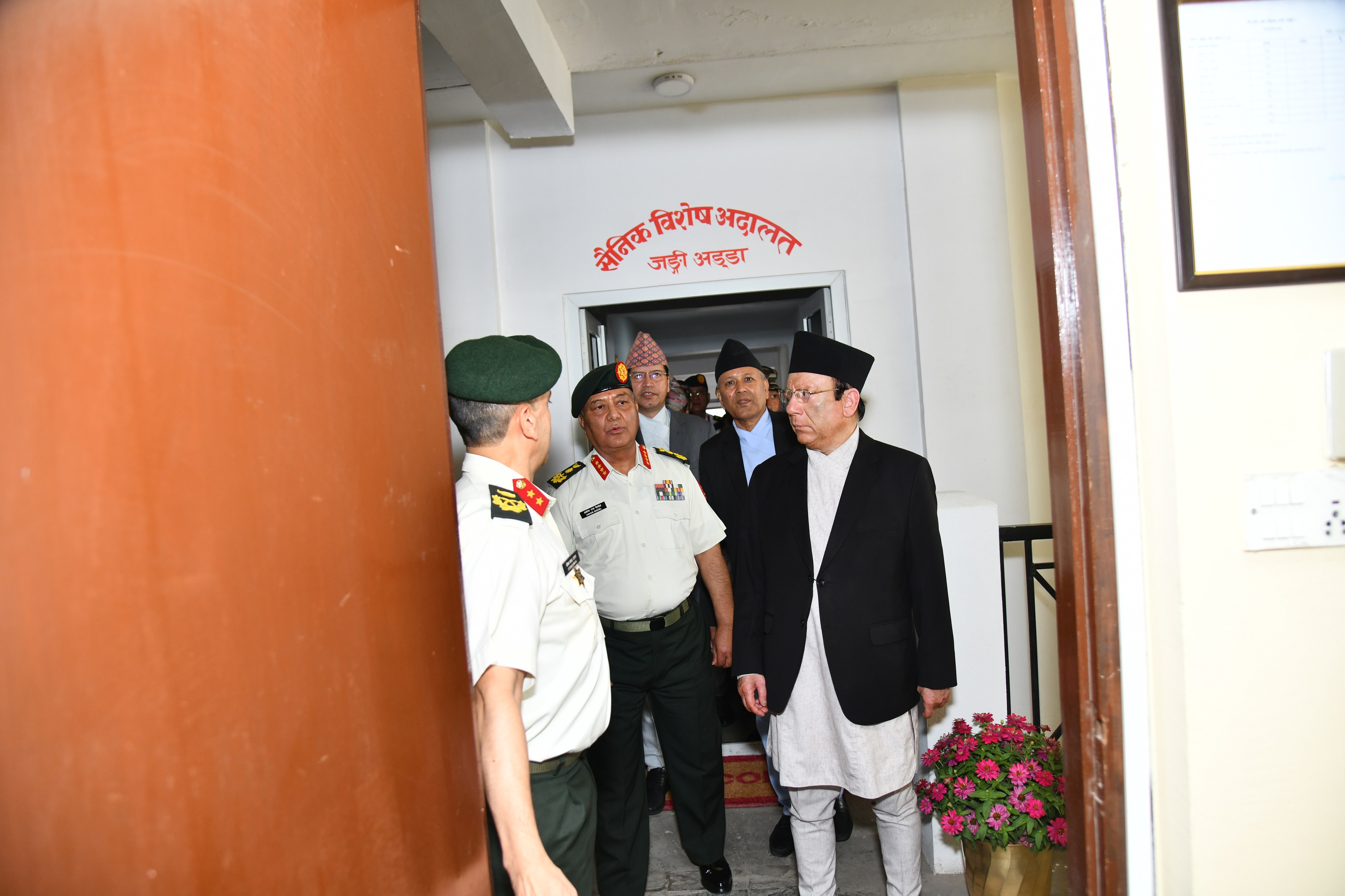 प्रधान न्यायाधीशबाट सैनिक विशेष अदालतको निरीक्षण भ्रमण